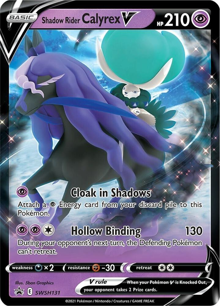 Shadow Rider Calyrex V SWSH131 (SWSH: Sword & Shield Promo Cards) - Holofoil