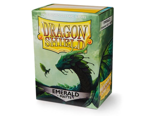 DRAGON SHIELD: BOXED 100 SLEEVES - MATTE - EMERALD