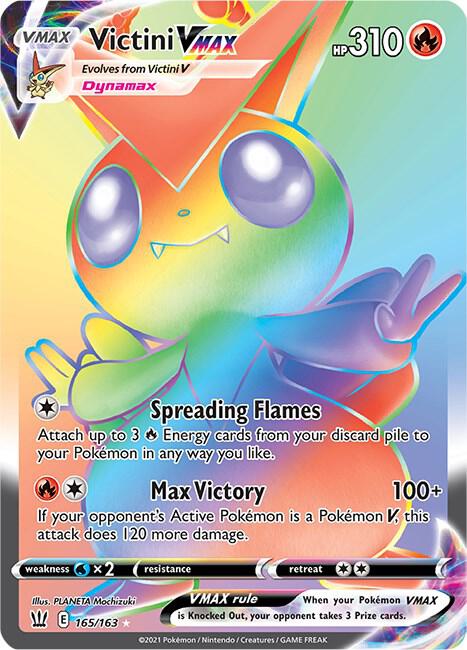 Victini VMAX Secret 165/163 (SWSH05: Battle Styles) - Holofoil