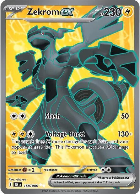 Zekrom ex 158/086 (SV: Black Bolt) - Holofoil