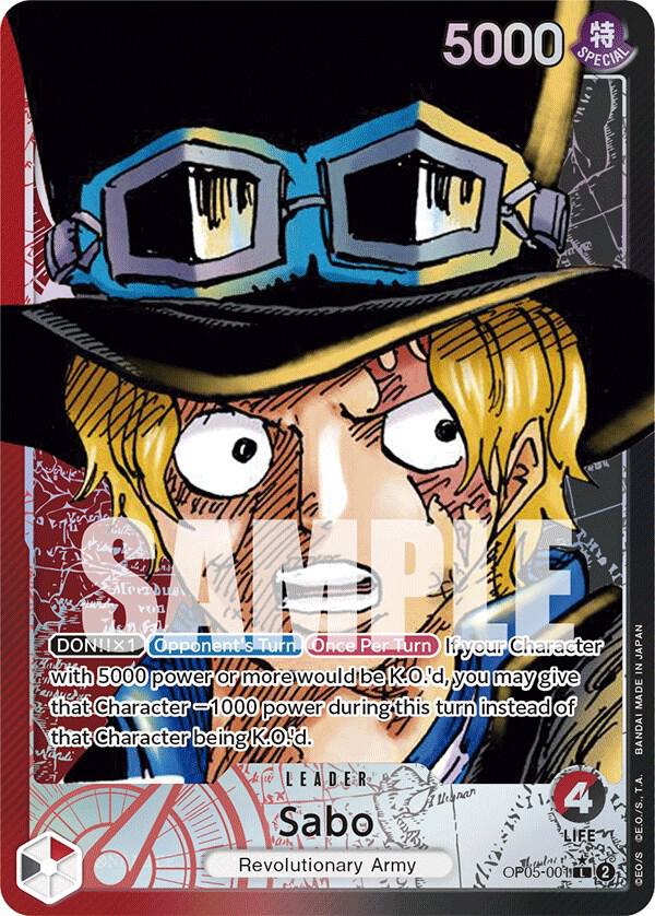Sabo OP05-001 (Awakening of the New Era) - Alternate Art Foil