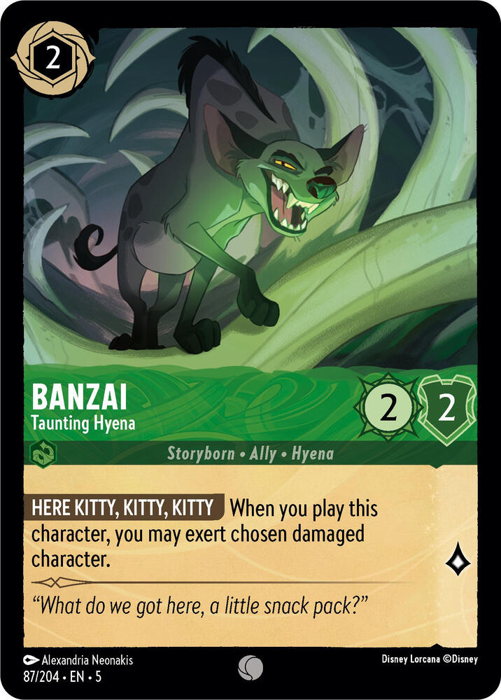 Banzai, Taunting Hyena 87/204 (Shimmering Skies)
