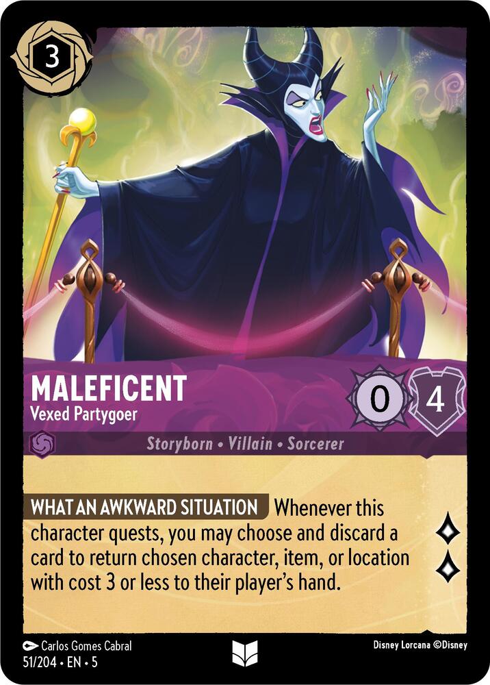 Maleficent, Vexed Partygoer 51/204 (Shimmering Skies)