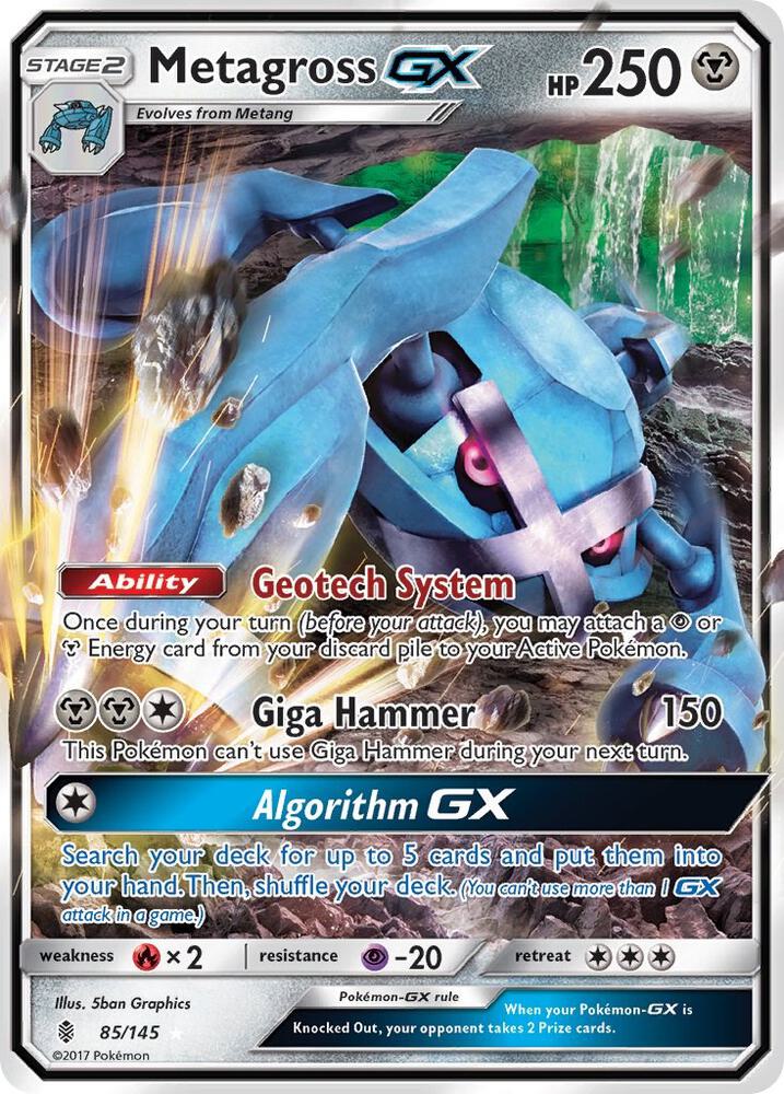 Metagross GX 85/145 (SM - Guardians Rising) - Holofoil
