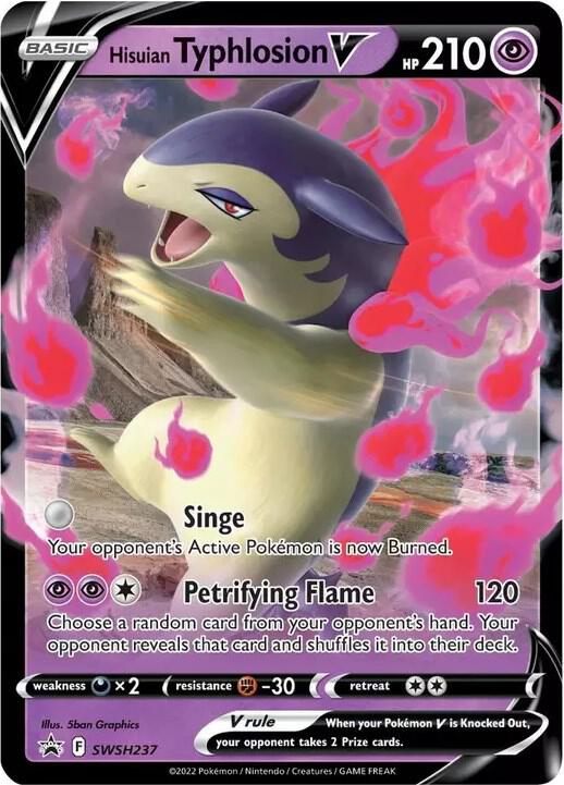 Hisuian Typhlosion V SWSH237 (SWSH: Sword & Shield Promo Cards) - Holofoil