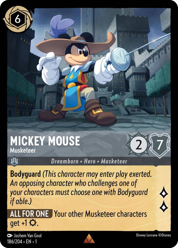 Mickey Mouse, Musketeer 186/204 (The First Chapter) - Cold Foil