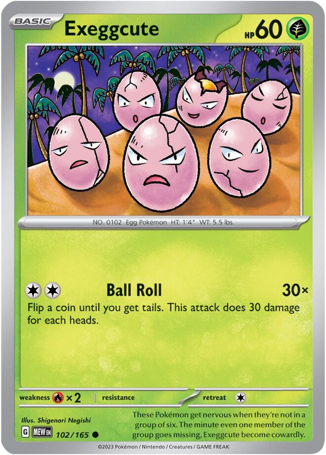 Exeggcute 102/165 (SV: Scarlet & Violet 151)