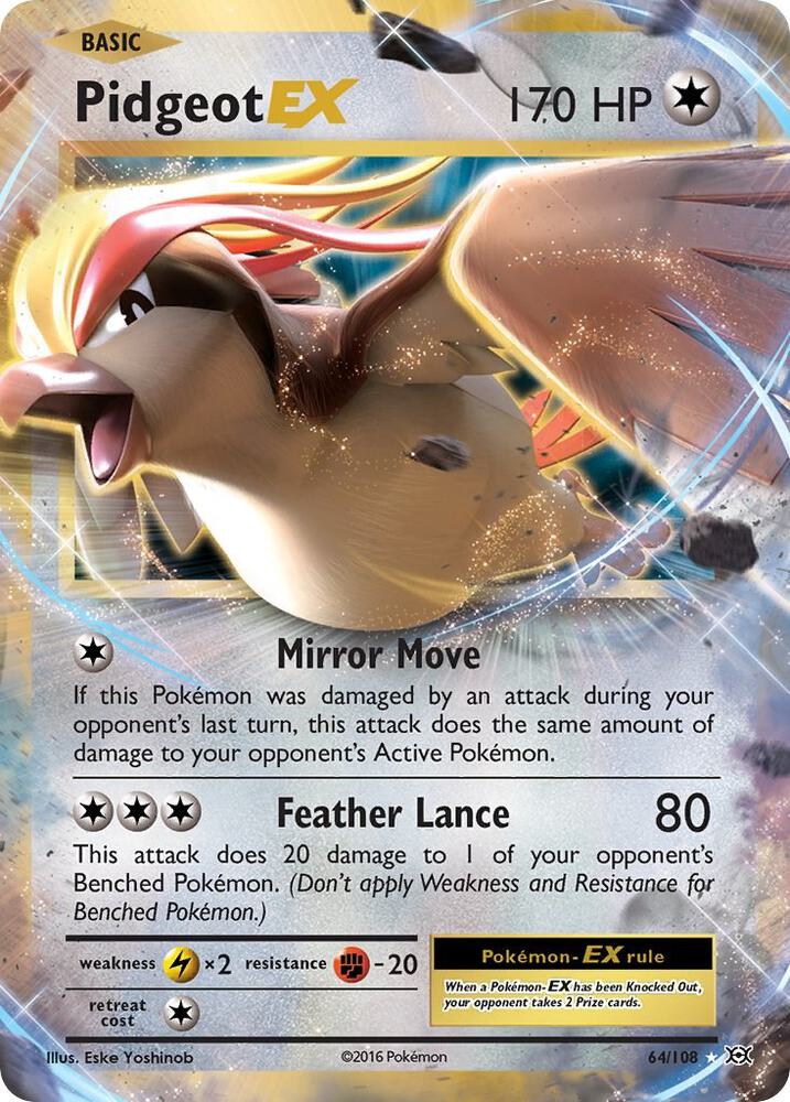 Pidgeot EX 64/108 (XY - Evolutions) - Holofoil