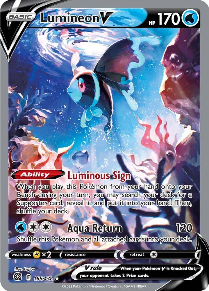 Lumineon V 156/172 (SWSH09: Brilliant Stars) - Holofoil