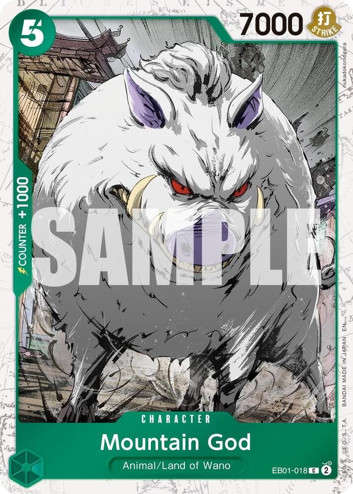 Mountain God EB01-018 (Premium Booster -The Best- Vol. 2) - Pirate Foil
