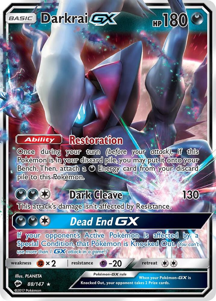 Darkrai GX 88/147 (SM - Burning Shadows) - Holofoil