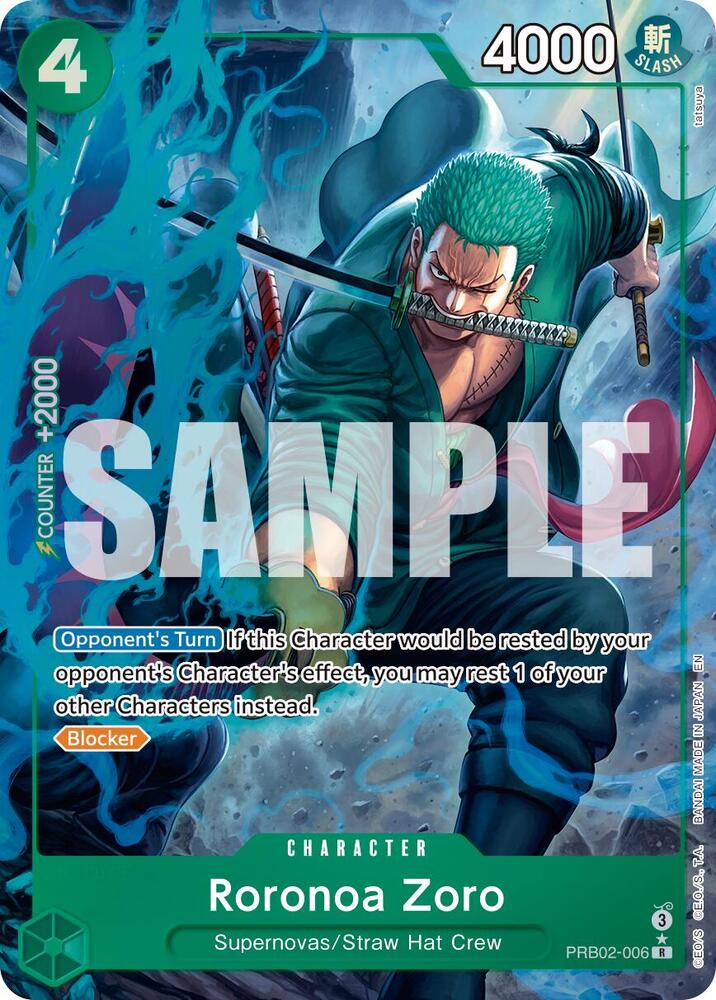 Roronoa Zoro PRB02-006 (Premium Booster -The Best- Vol. 2) - Alternate Art Foil