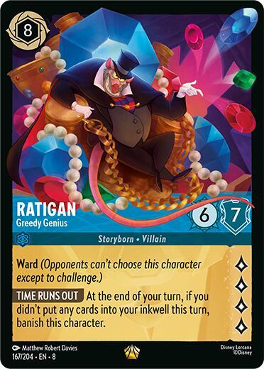 Ratigan, Greedy Genius 167/204 (Reign of Jafar)