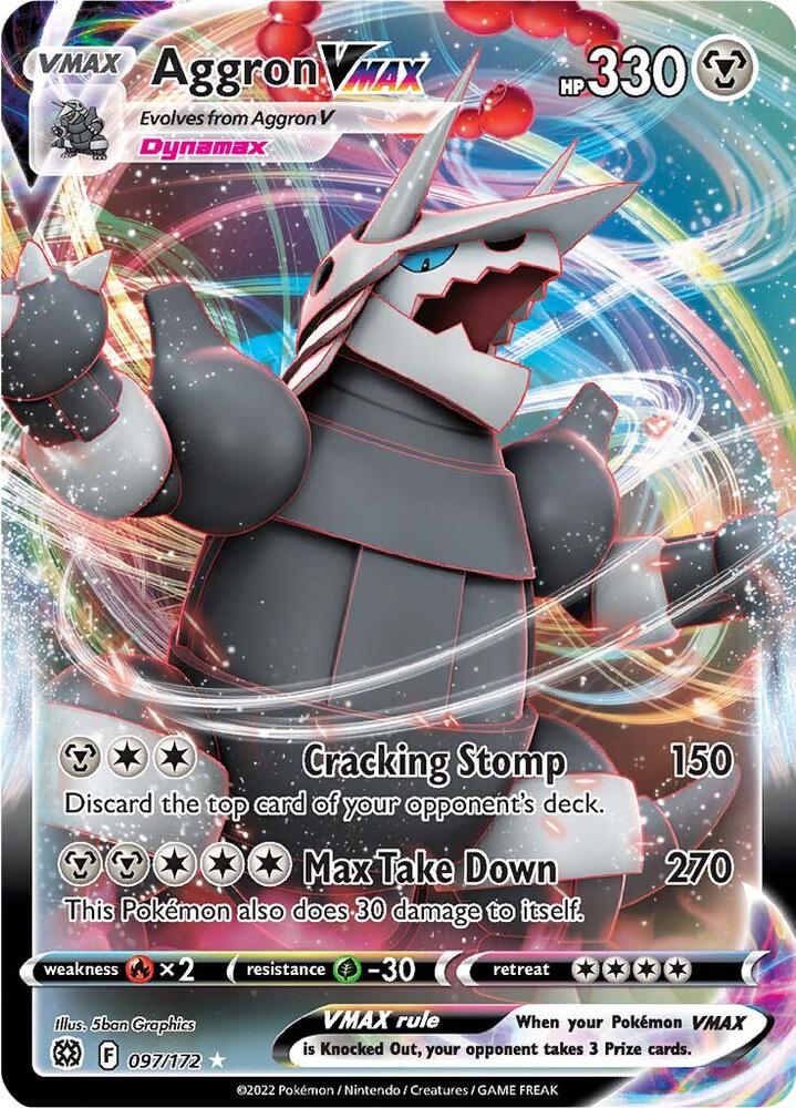 Aggron VMAX 097/172 (SWSH09: Brilliant Stars) - Holofoil