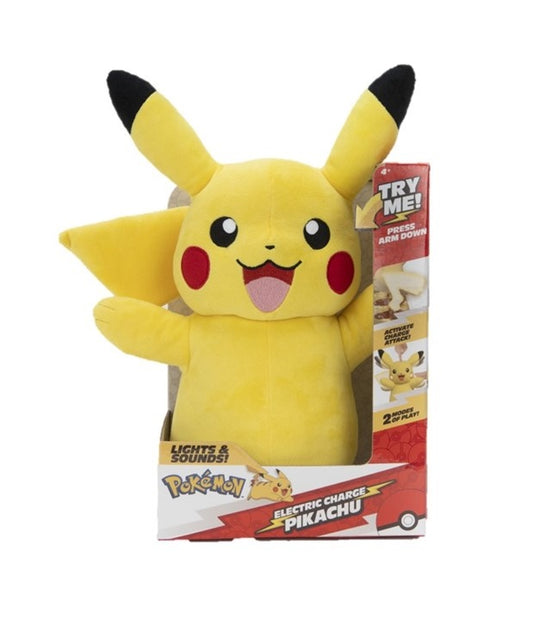 Pokemon Plush Electric Charge Pikachu Motion & Sounds Animated