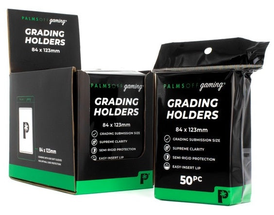 Semi-Rigid Grading Sleeves Card Holders 50pc - Palms off