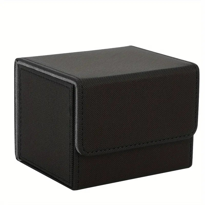Sidewinder Horizontal Card Deck Storage Box High-grade PU Fabric Grey Felt Lined