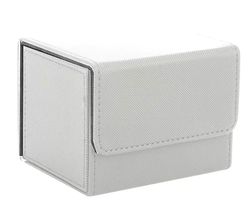 Sidewinder Horizontal Card Deck Storage Box High-grade PU Fabric Grey Felt Lined