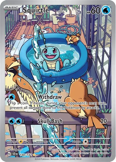 SQUIRTLE #148 POKEMON CARD - SCARLET & VIOLET STELLAR CROWN