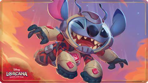 Disney Lorcana TCG - Stitch Playmat - Set 3 Into the Inklands Game Mouse Play Mat Pad