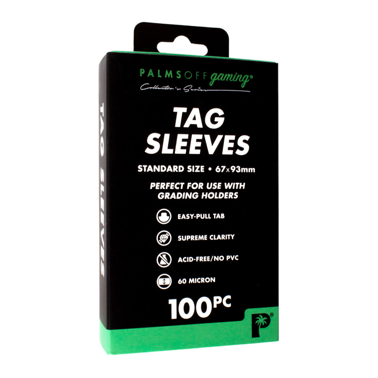 TAG SLEEVES - 100PC BOXED - STANDARD - Palms OFF Gaming