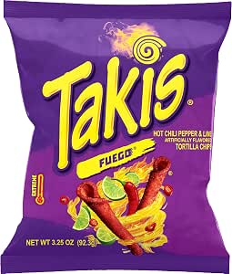 Takis Fuego Pepper & Lime Chips 92g