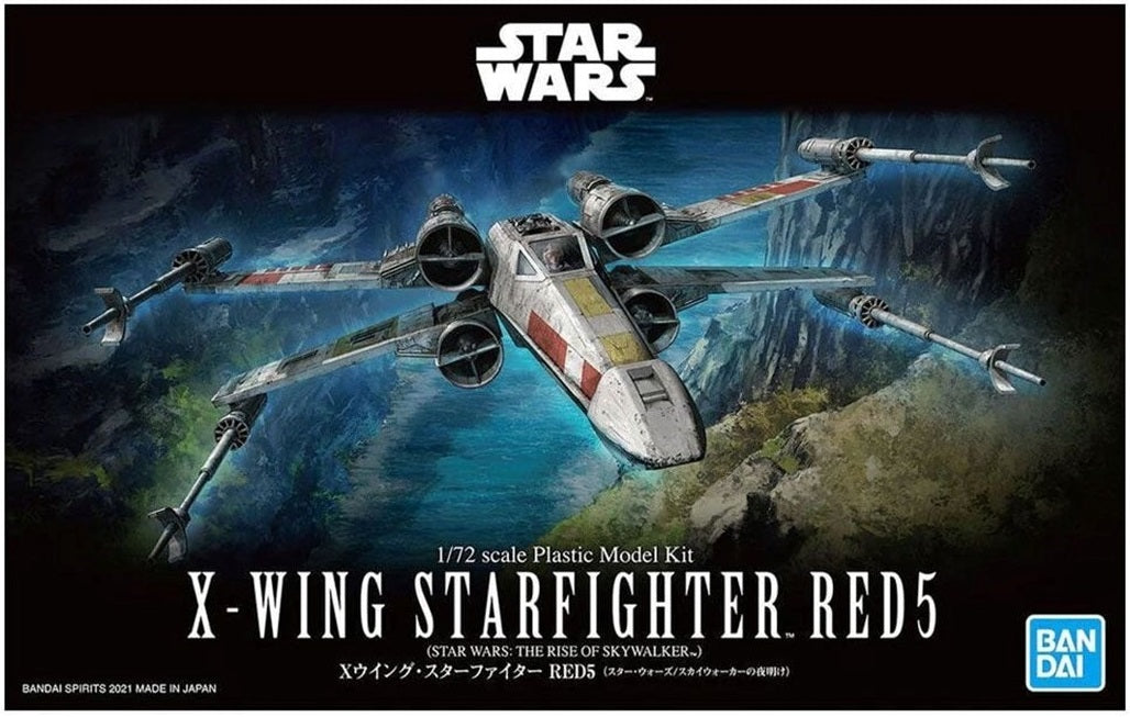 Bandai Star Wars X-Wing Starfighter Red 5 1/72 Scale Model Kit