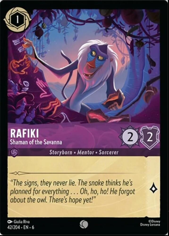 Rafiki, Shaman of the Savanna 42/204 (Azurite Sea) 