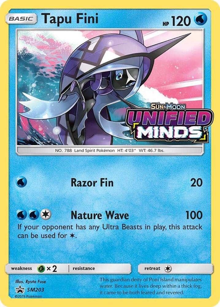 Tapu Fini Prerelease SM203 (SM Promos)  - Holofoil