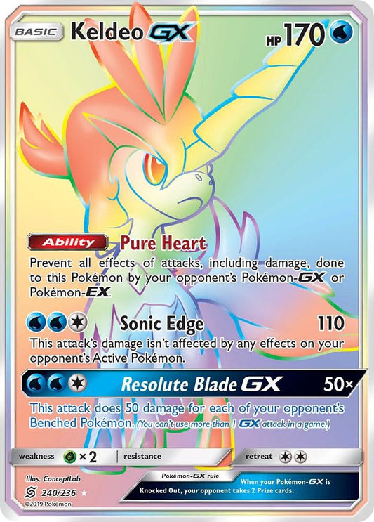Keldeo GX Secret 240/236 (SM - Unified Minds)  - Holofoil