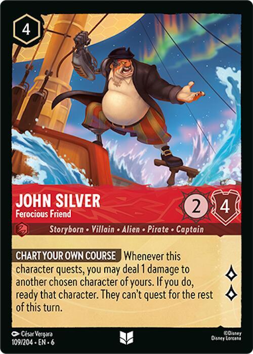 John Silver, Ferocious Friend 109/204 (Azurite Sea) 