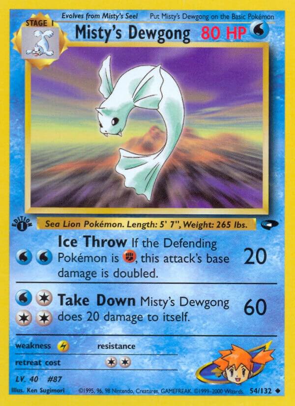Misty's Dewgong 054/132 (Gym Challenge)  - 1st Edition