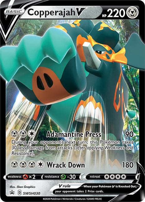 Copperajah V SWSH030 (SWSH: Sword & Shield Promo Cards)  - Holofoil