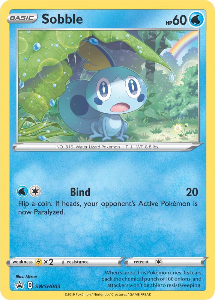 Sobble SWSH003 (SWSH: Sword & Shield Promo Cards)  - Holofoil