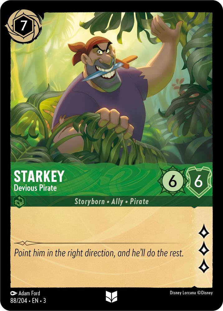 Starkey, Devious Pirate 88/204 (Into the Inklands)  - Cold Foil