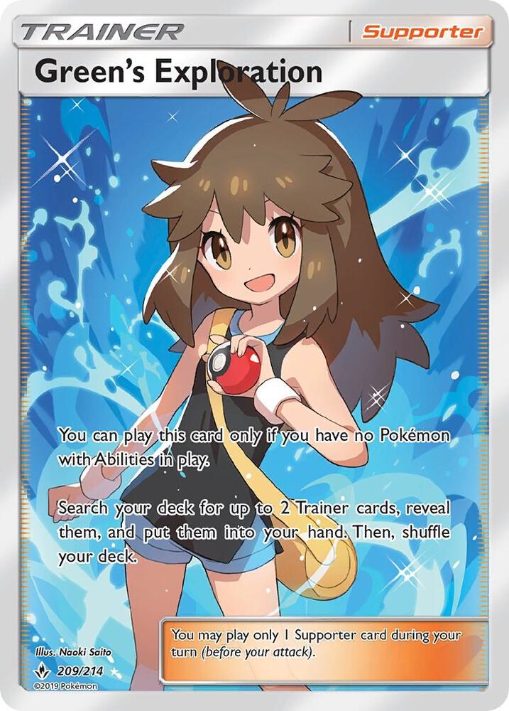 Green's Exploration 209/214 (SM - Unbroken Bonds)  - Holofoil