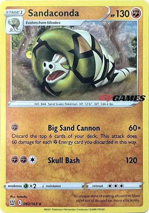 Sandaconda EB Games Exclusive 082/163 (Miscellaneous Cards & Products)  - Holofoil