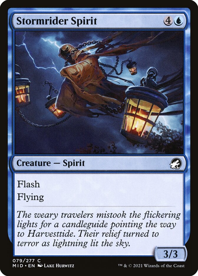 Stormrider Spirit 79/277 (Innistrad: Midnight Hunt)  - Foil