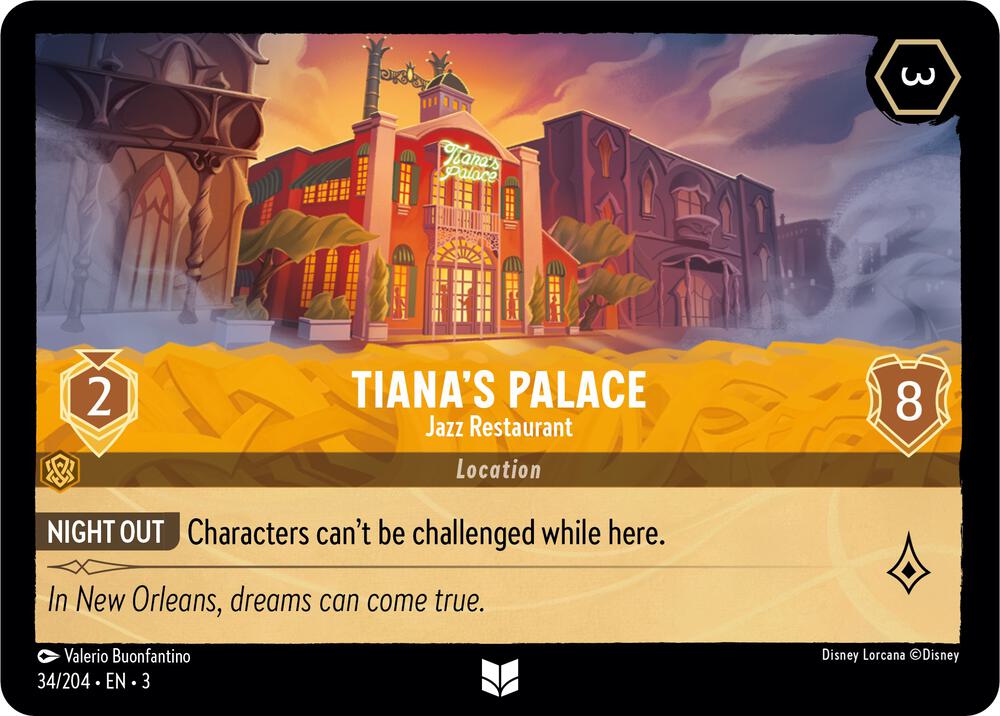 Tiana's Palace, Jazz Restaurant 34/204 (Into the Inklands) 