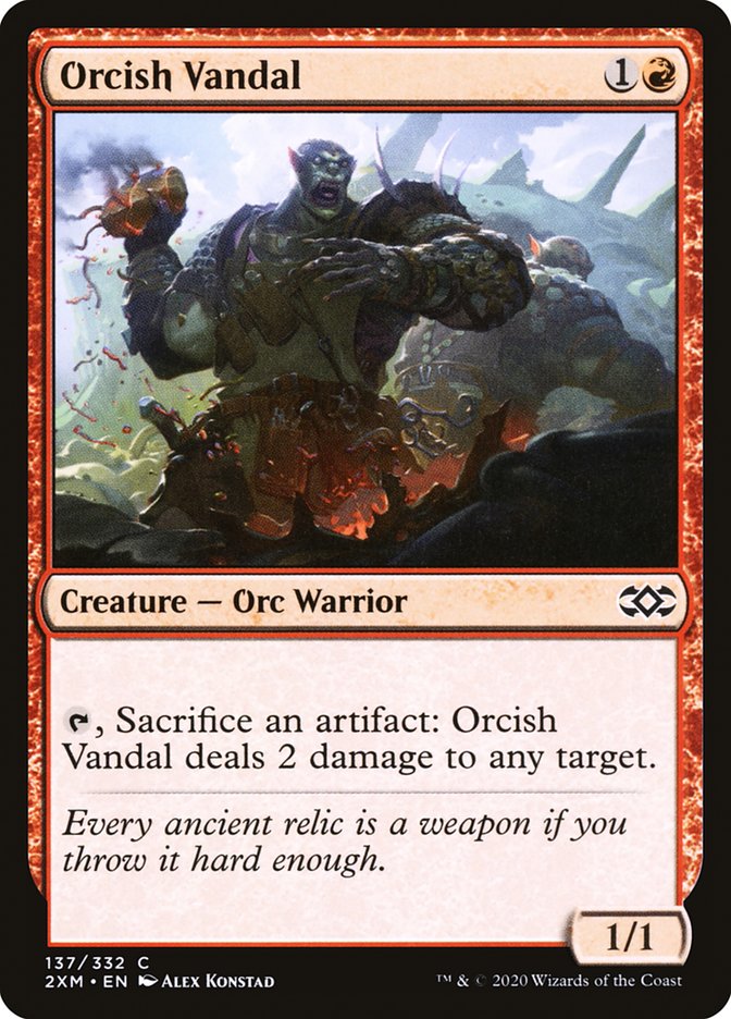 Orcish Vandal 137/332 (Double Masters)  - Foil