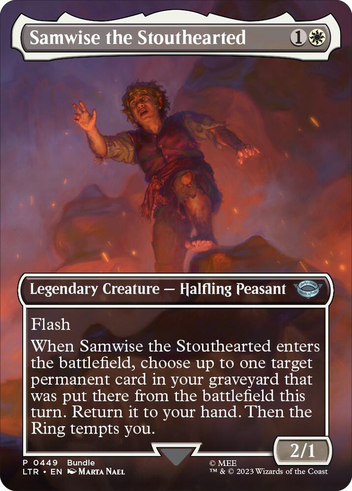 Samwise the Stouthearted Borderless LTR Bundle 449 (Unique and Miscellaneous Promos)  - Foil