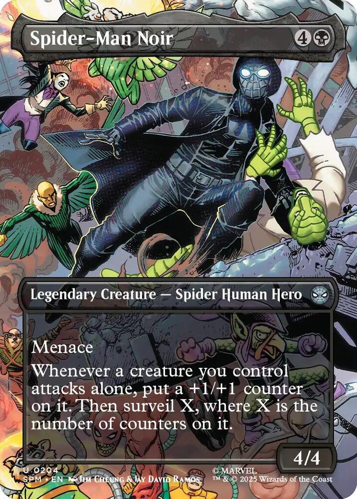 Spider-Man Noir 204/198 (Marvel's Spider-Man)  - Borderless