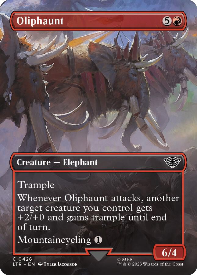 Oliphaunt 426/281 (Universes Beyond: The Lord of the Rings: Tales of Middle-earth)  - Borderless