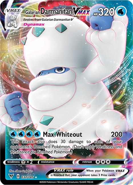 Galarian Darmanitan VMAX 037/185 (SWSH04: Vivid Voltage)  - Holofoil