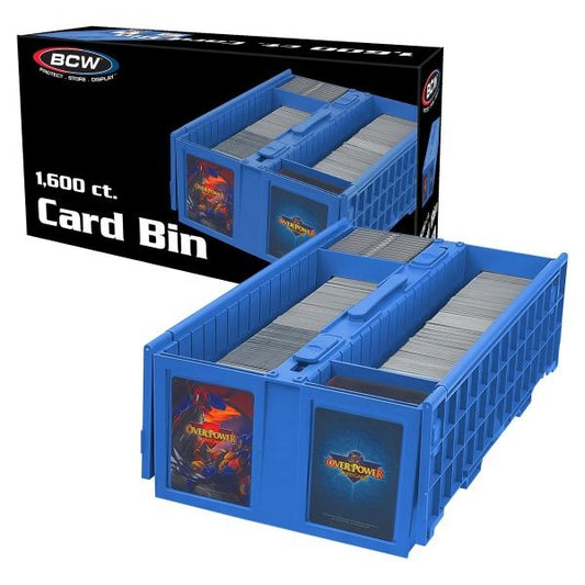 BCW COLLECTIBLE CARD BIN - 1600 - BLUE