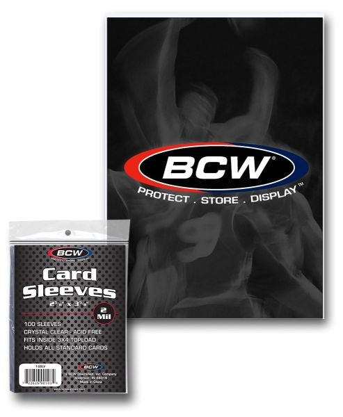 BCW Card Deck Sleeve Protectors Standard Clear (100 PK)