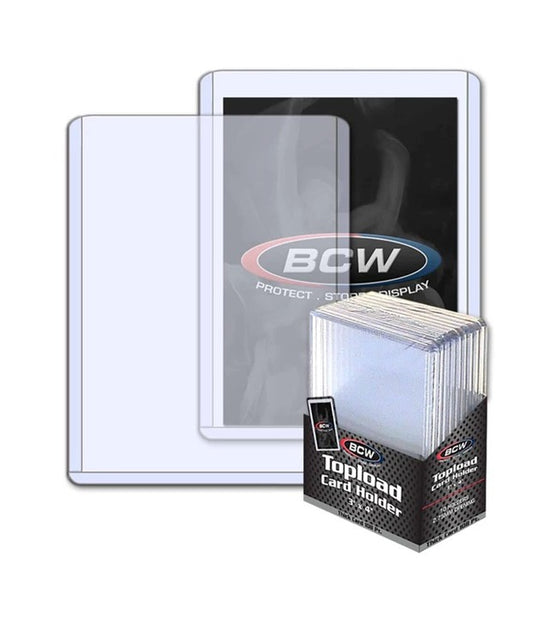 BCW 3"x4" Thick Card 108pt Toploader Holder (10Pkt)