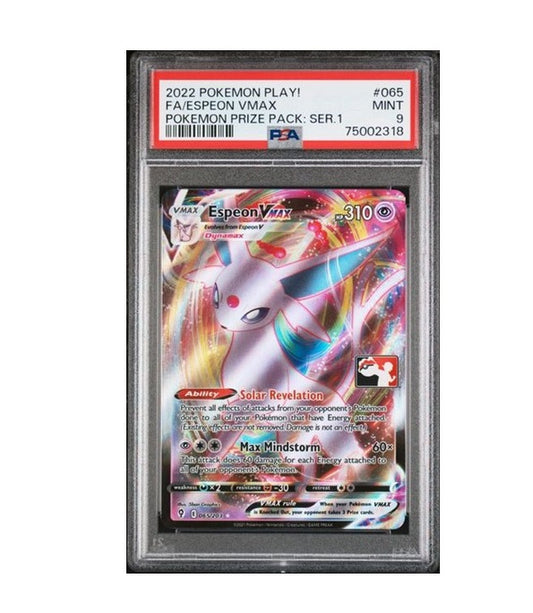 PSA 9 - 2022 POKEMON PLAY! FA/ESPEON VMAX #065 - POKEMON PRIZE PACK SERIES 1.