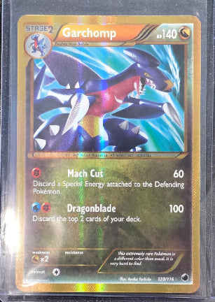 GARCHOMP #120 Pokémon 2013 BLACK & WHITE PLASMA FREEZE - SECRET RARE HOLO