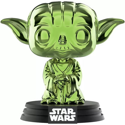 Yoda (Green Chrome) #124 Star Wars 2019 Summer Convention Limited Edition Exclusive Pop Vinyl Figure Funko